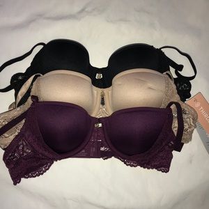 set of 3; black, nude and magenta🖤💛💜